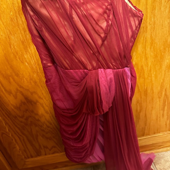 NWT Anthropologie Structured Tulle Dress Pink/Rose - Picture 5 of 10